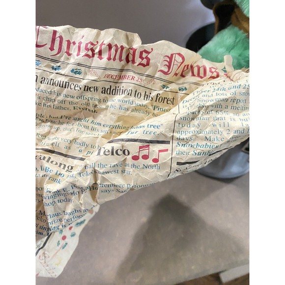 Oscar The Grouch plush Mechanical 1999 Telco Sesame Street  Vintage Read - Picture 3 of 10